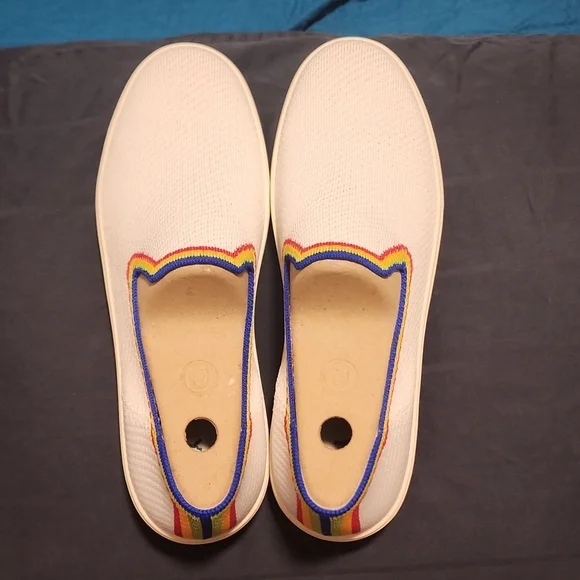 NWTs Rothy's White Rainbow 🌈 size 10.5 - Picture 1 of 9